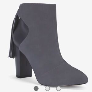 White House‎ Black Market Suede Tassel Ankle Booties